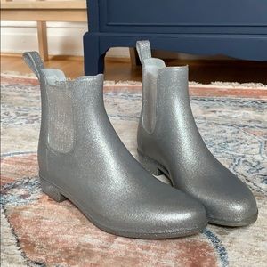J. Crew Shoes - J.Crew Mercantile Silver Jellie Rainboots J. Crew Shoes - J.Crew Mercantile Silver Jellie Rainboots